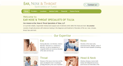 Desktop Screenshot of ent-tulsa.com