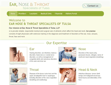Tablet Screenshot of ent-tulsa.com